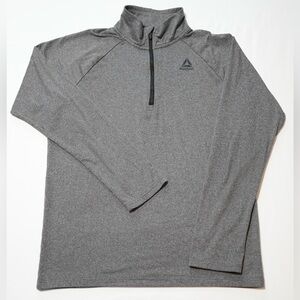 Men’s Reebok Gray 1/4 Zip Pullover Sweatshirt